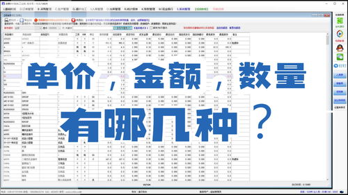 ERP免費版 庫存、成本、銷售單價與金額核心概念解析